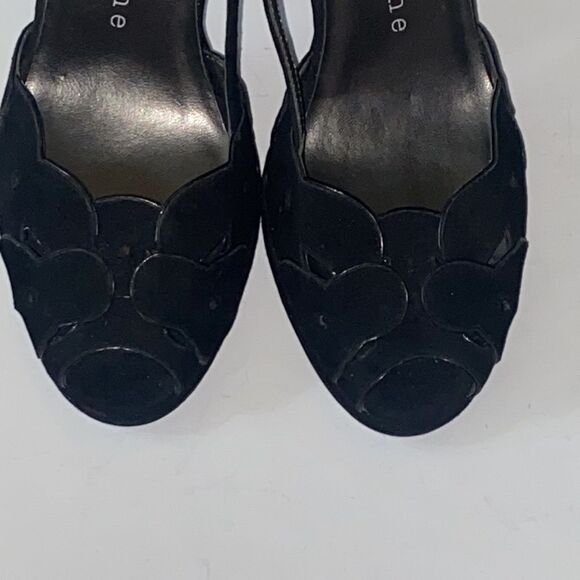 VTG, Apostrophe 85261 560 Fine Leather Upper Suede Heels Women Shoes Size 5 - Picture 4 of 11